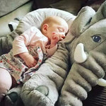 Elephant Plush Pillow with Blanket - Soft Baby Comfort Sleep Cushion