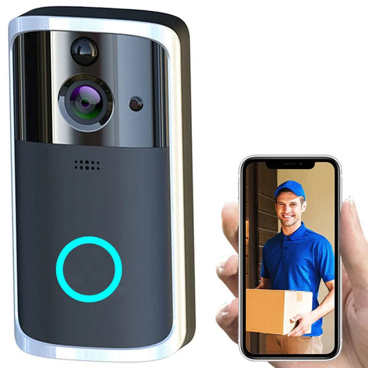 WiFi Video Doorbell Camera - Smart Wireless Doorbell with Two-Way Audio