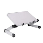 Foldable Laptop Stand Ergonomic Desk Tablet Holder White