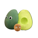 Cute Avocado Plush Toy - Soft Stuffed Toys for Kids & Baby Room Decor Green 35cm