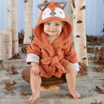 Kids Animal Hooded Bathrobe - Soft Cotton Towel Robe for Toddlers