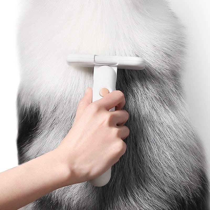 5-Mode Pet Grooming Brush - Gentle Hair Removal Comb for Cats & Dogs