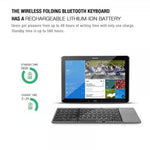 Folding Bluetooth Keyboard - Portable Wireless 64-Key Rechargeable Keyboard