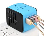 Universal Travel Adapter - 4 USB Ports Worldwide Power Plug Converter for 170+ Countries