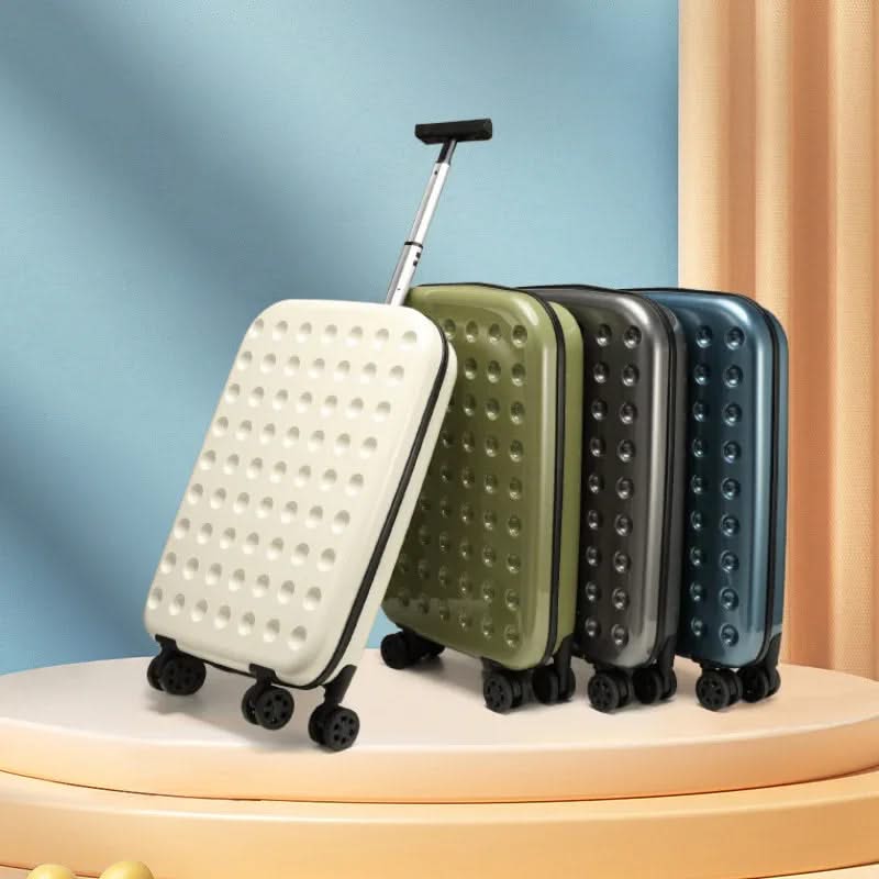 20" - 28" Foldable Carry-On Suitcase with Spinner Wheels - Lightweight Travel Luggage