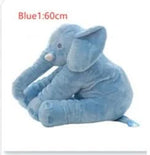 Elephant Plush Pillow with Blanket - Soft Baby Comfort Sleep Cushion Blue1
