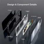 DIY Four-color Ai E-ink Screen NFC Projection Screen Phone Case Glass