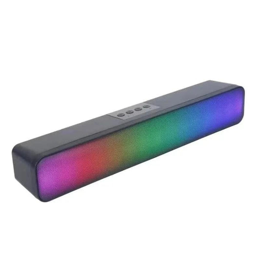 RGB LED Desktop Sound Bar - Wireless Bluetooth Speaker with USB