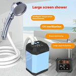 Portable USB Rechargeable Electric Shower - Outdoor Camping Travel Handheld Shower Head