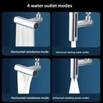 4-in-1 Kitchen Faucet Extender - Rotating Splash-Proof Aerator with 4 Spray Modes