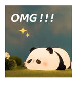 Cute Animal Silicone Night Light - Rechargeable LED Bedroom Lamp chubby da pat style 2W