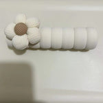 Flower Door Handle Cover - Anti-Collision Protective Cushion Beige flower