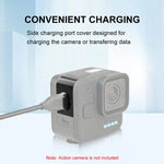 For GoPro Hero11 Black Mini PULUZ Metal Battery Side Interface Cover Dustproof Cap (Black)