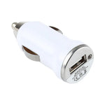 DC 5V / 1A USB Car Charger for Galaxy S4, S3, iPhone, BlackBerry Z10, HTC X920e, Nokia & More (White)