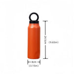 24oz Insulated Water Bottle with Phone Holder & Straw - Stainless Steel Sports Thermos