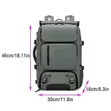 Large Capacity Travel Backpack - Outdoor Computer & Luggage Bag for Men & Women Army Green 18 inches