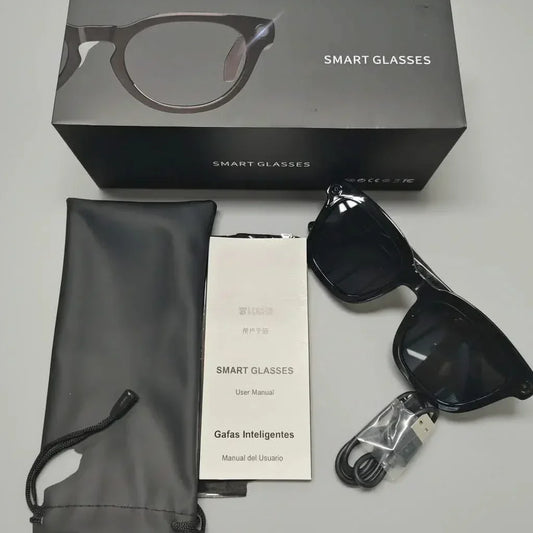 AI Smart Glasses - Real-Time Translation, 8MP Camera, Voice Control & Video Recording