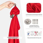 Kids Elastic Hammock Swing - Indoor/Outdoor Aerial Yoga Swing 100kg Capacity