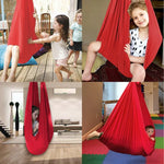 Kids Elastic Hammock Swing - Indoor/Outdoor Aerial Yoga Swing 100kg Capacity