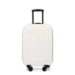 20" - 28" Foldable Carry-On Suitcase with Spinner Wheels - Lightweight Travel Luggage 9008 white