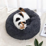 Cozy Winter Pet Bed for Dogs & Cats - Warm Plush Nest in 6 Colours & 8 Sizes