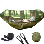 Fully Automatic Quick Opening Hammock With Mosquito Net Army green