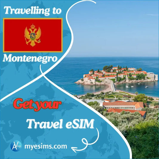Montenegro eSIM Travel Data Roaming eSIM Connection 4G