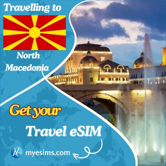 North Macedonia eSIM Travel Data Roaming eSIM Connectivity 4G