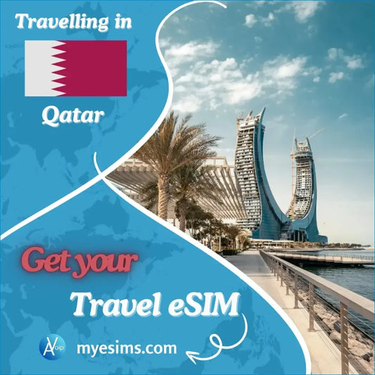 Qatar eSIM: Travel Mobile Data Roaming eSIM Internet Connectivity 5G