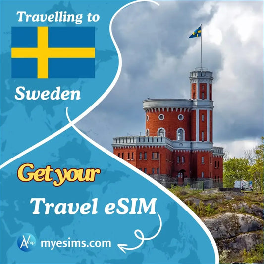 Sweden Travel eSIM for Easy Nordic Adventures 4G/5G Speeds