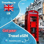 UK eSIM United Kingdom Travel Data Roaming Internet eSIM 5G